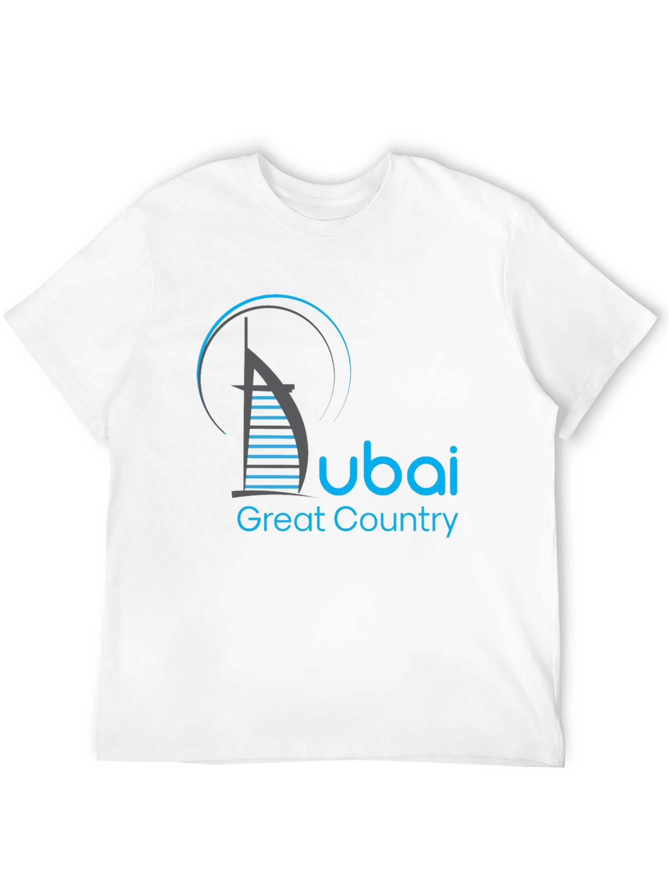 Dubai Great Country Graphic Black T-Shirt