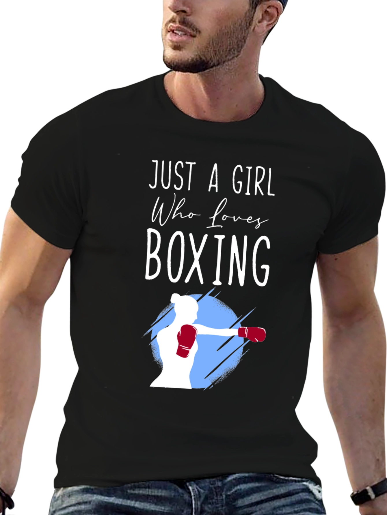 Boxing Girl T-Shirt - Just a Girl Who Loves Boxing Tee