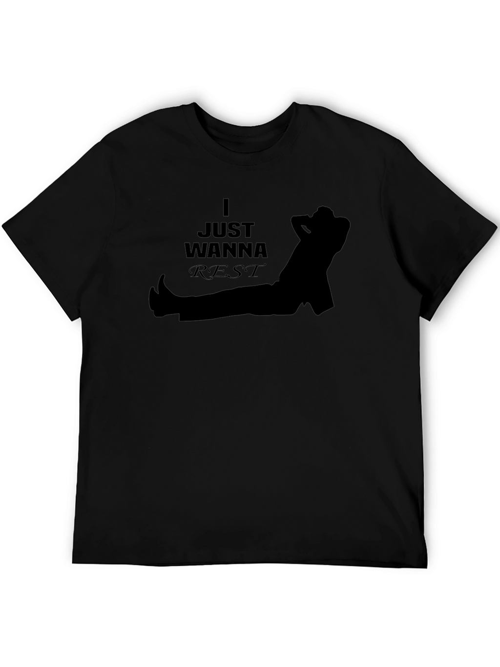 Just Wanna Rest T-Shirt - Relaxed Graphic Tee