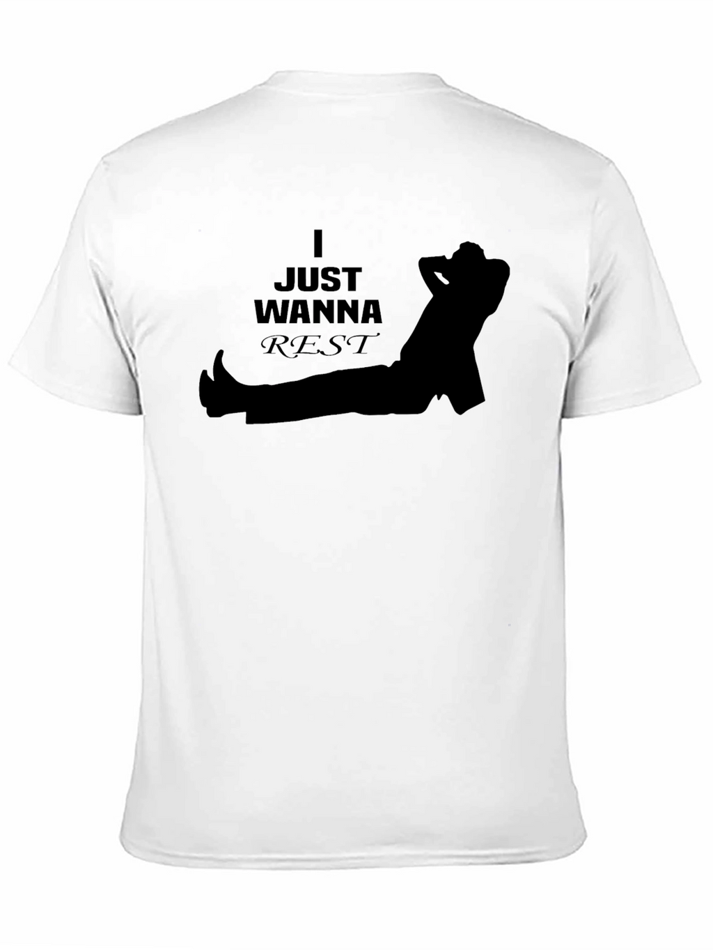Just Wanna Rest T-Shirt - Relaxed Graphic Tee