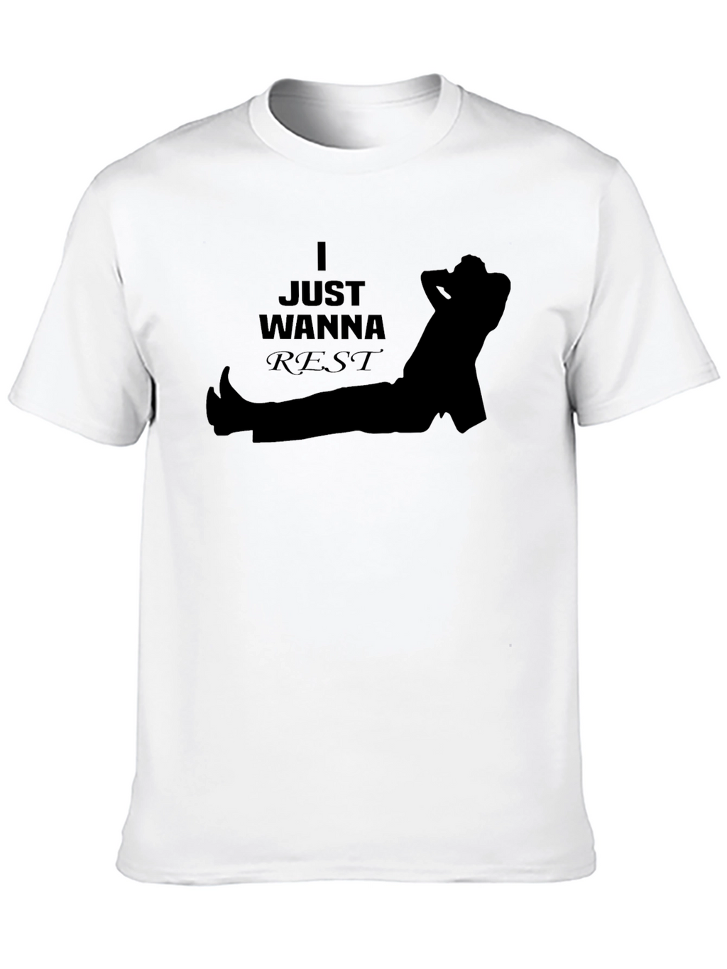 Just Wanna Rest T-Shirt - Relaxed Graphic Tee