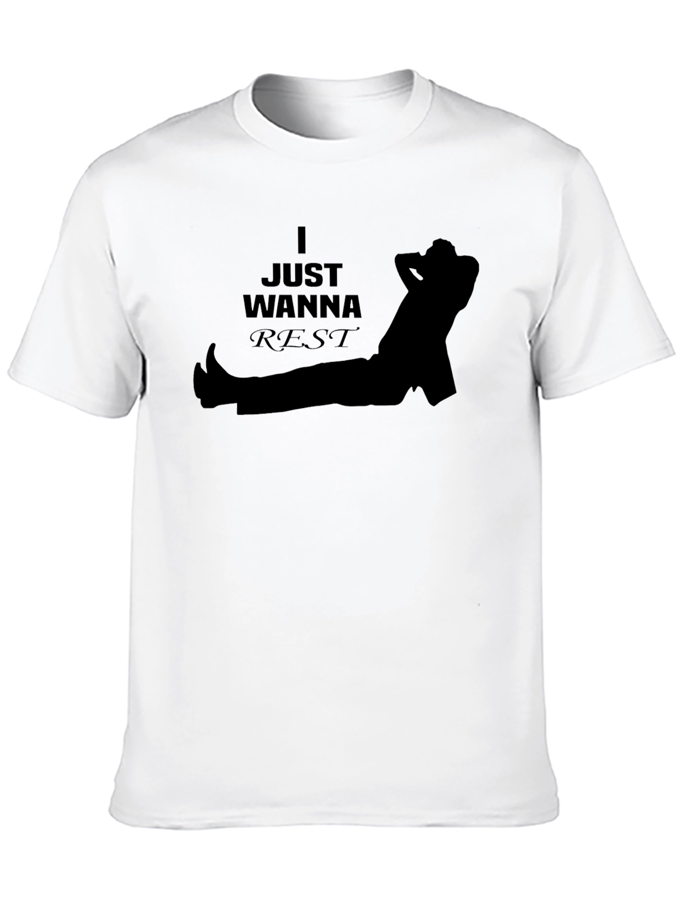 Just Wanna Rest T-Shirt - Relaxed Graphic Tee