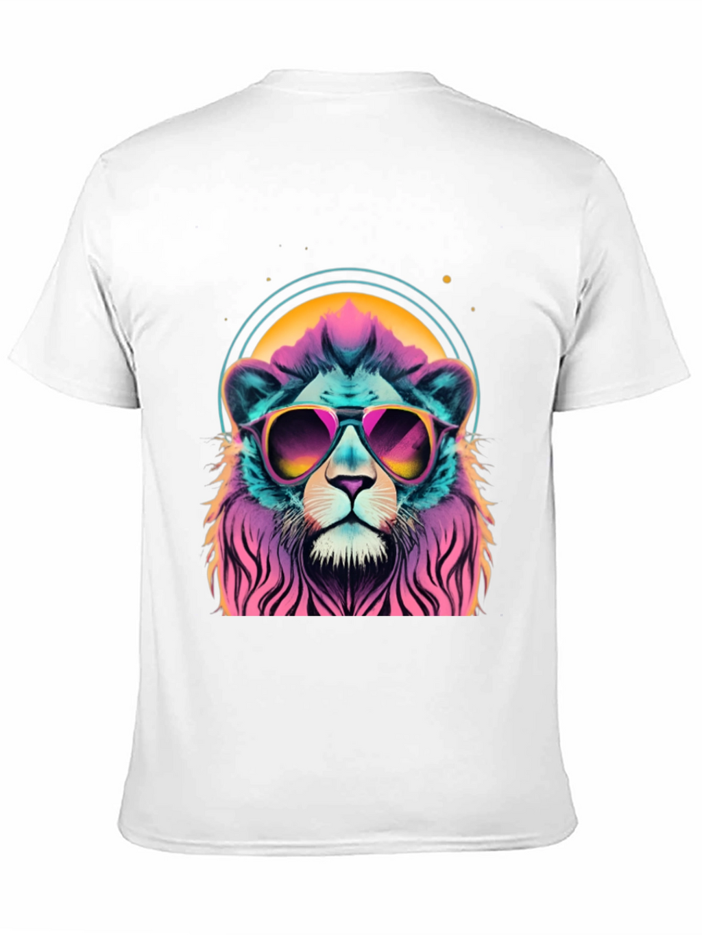 Cool Lion Graphic Tee - Retro Style