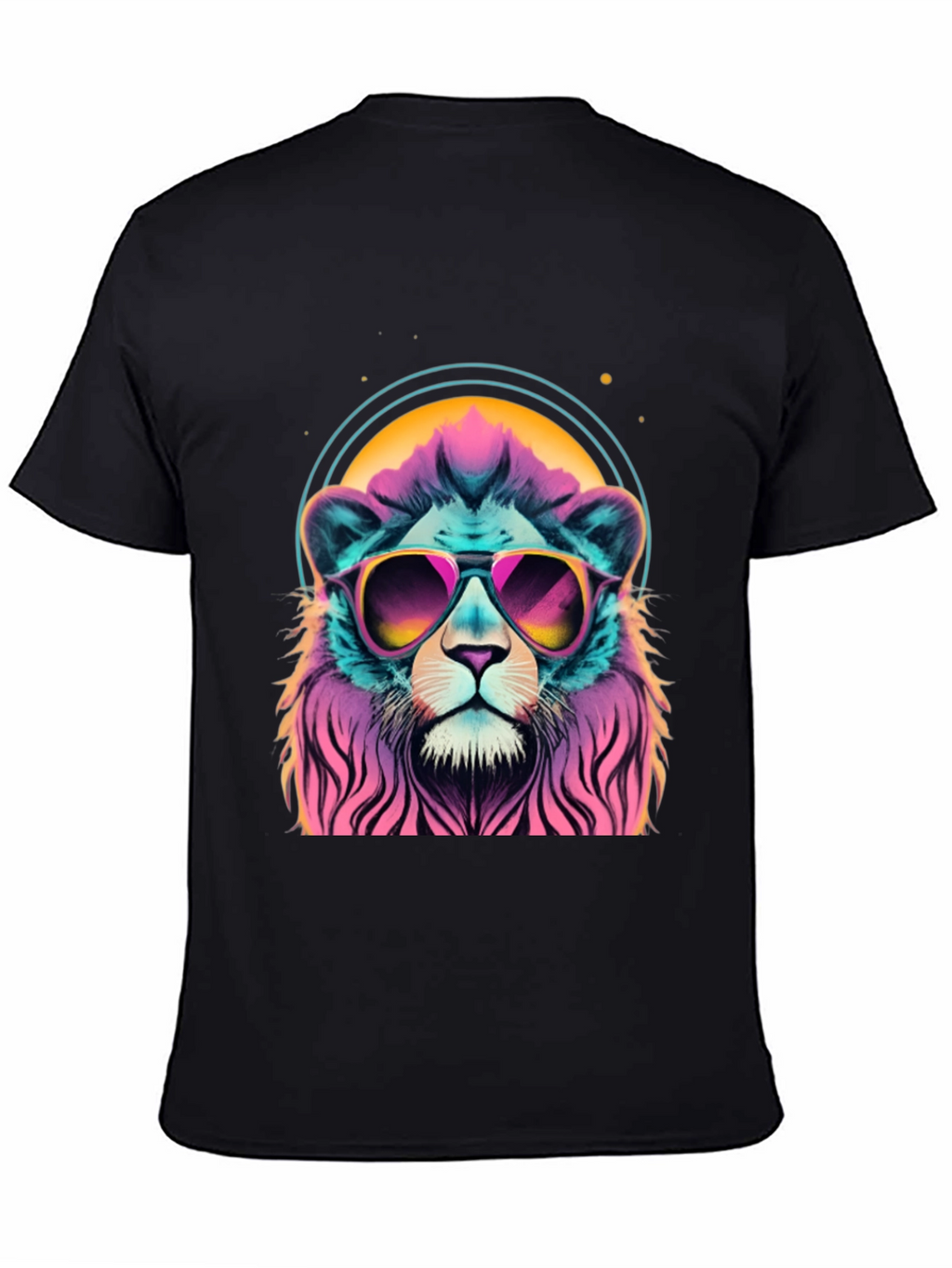 Cool Lion Graphic Tee - Retro Style