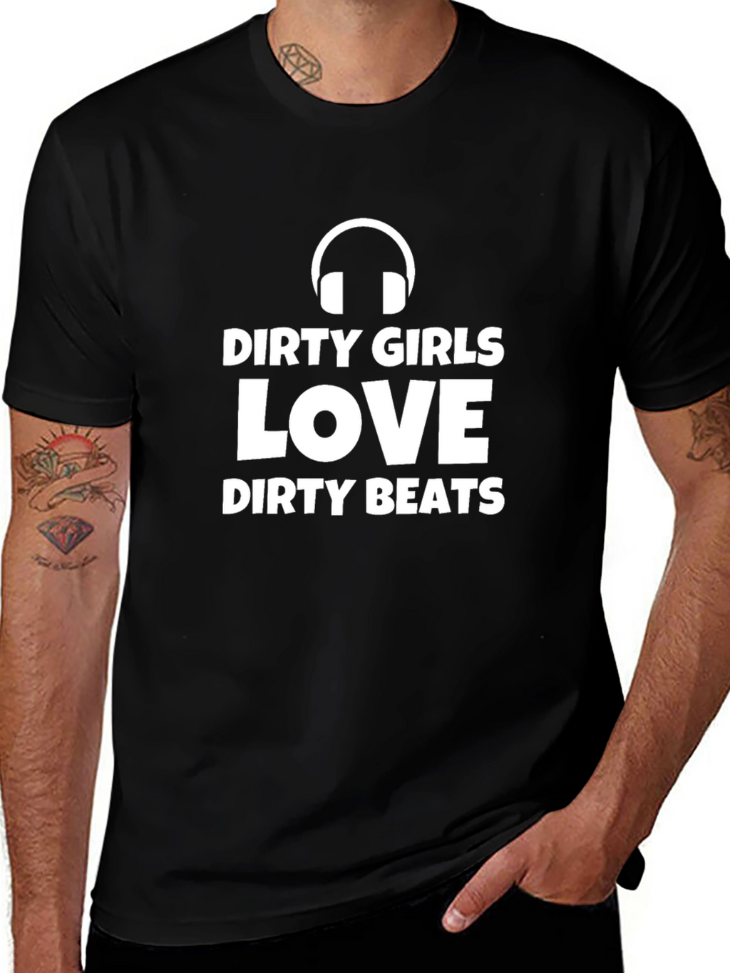 Dirty Girls Love Dirty Beats Graphic T-Shirt