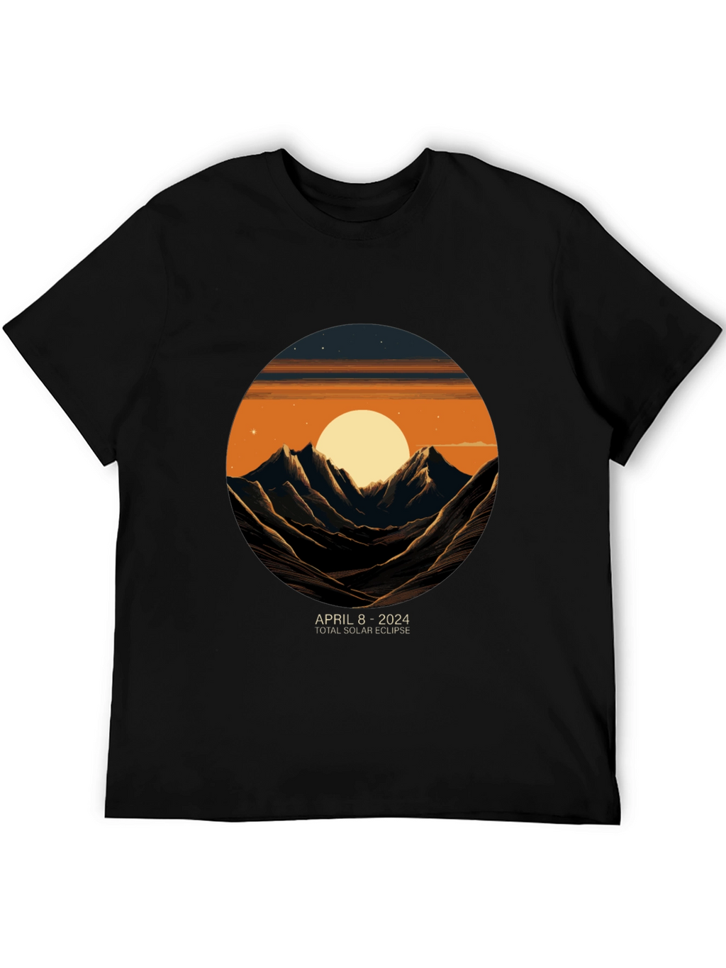 April 8 2024 Total Solar Eclipse Graphic Tee