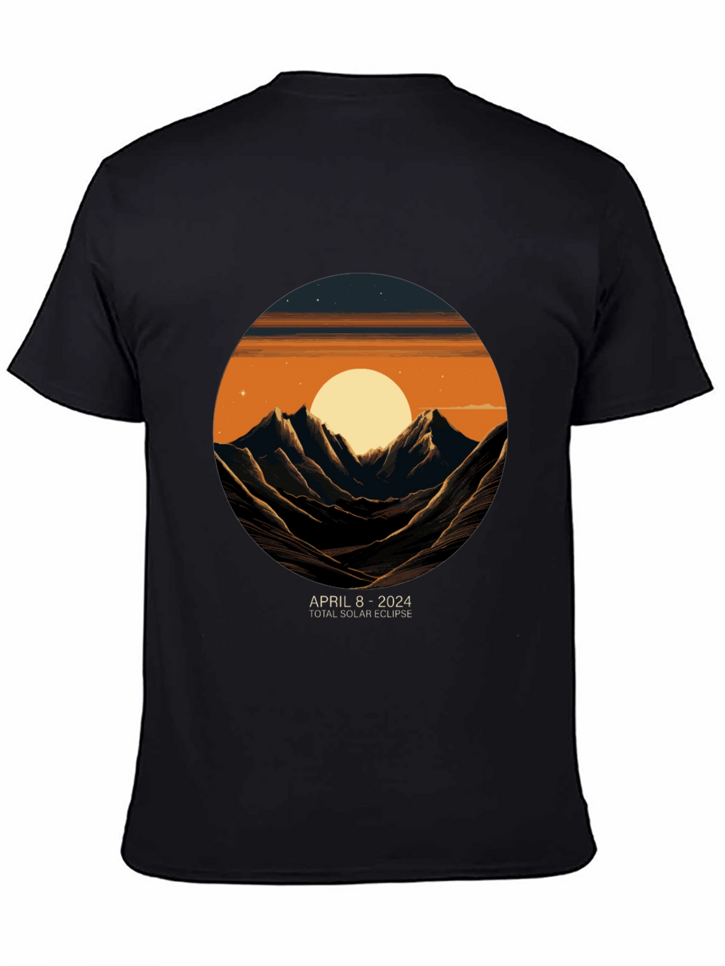 April 8 2024 Total Solar Eclipse Graphic Tee