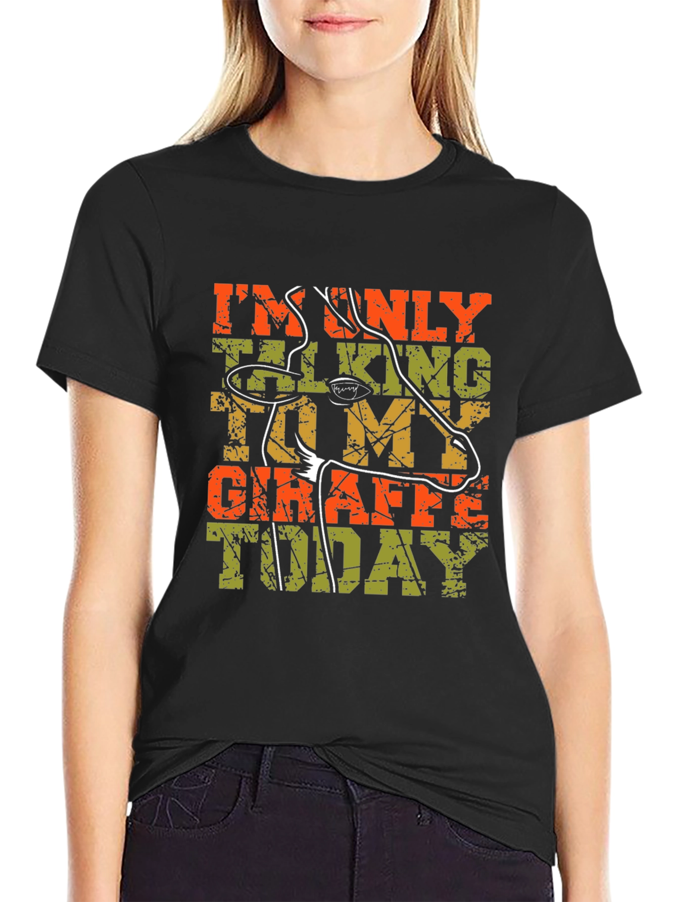Giraffe Lover T-Shirt - Talking to My Giraffe Today Tee