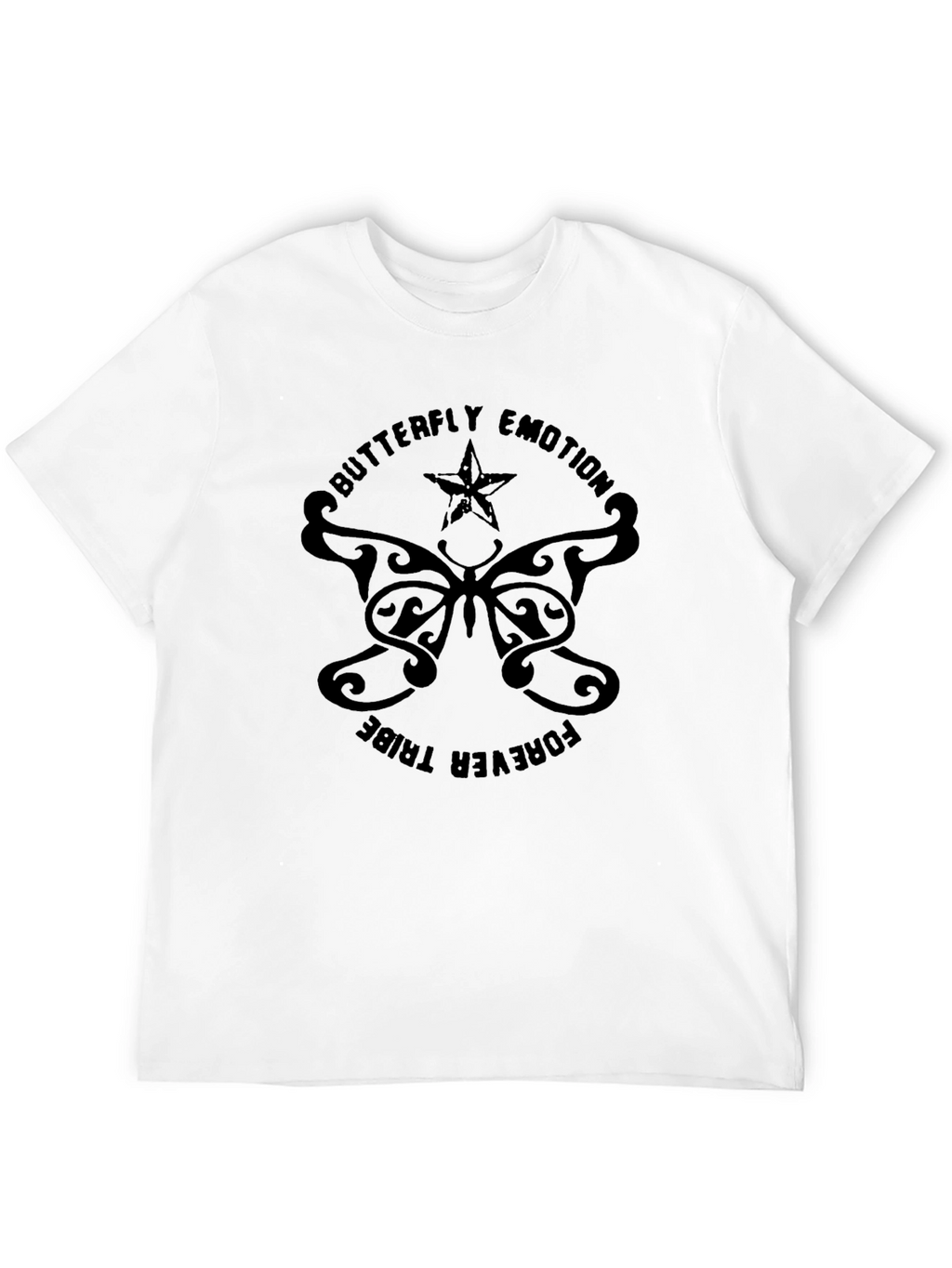 Butterfly Emotion Forever Tribe Black T-Shirt