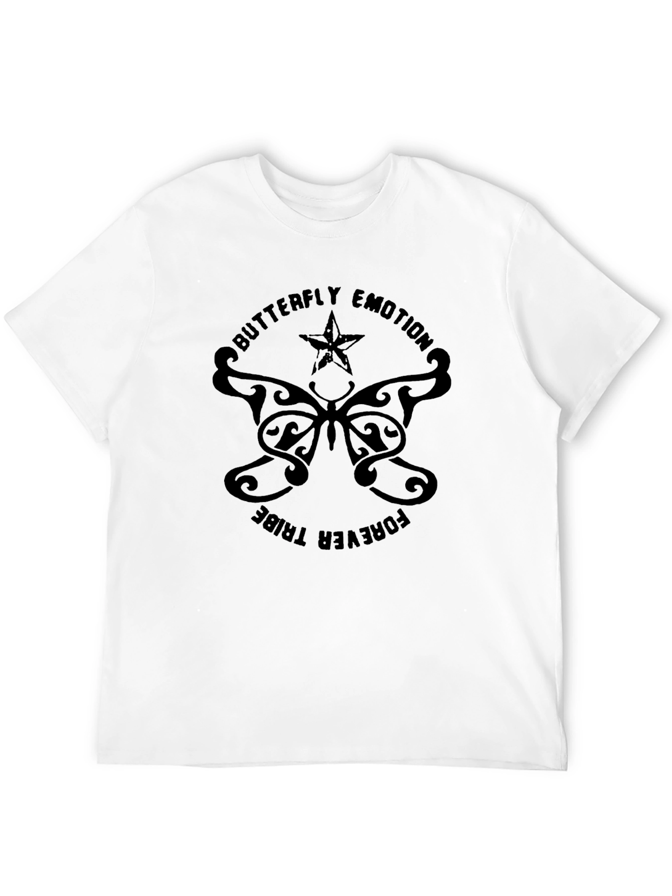 Butterfly Emotion Forever Tribe Black T-Shirt