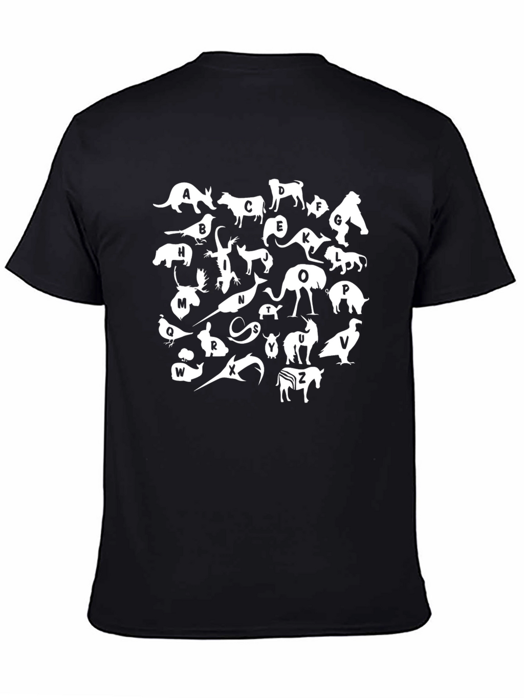 Animal Alphabet Graphic Print T-Shirt