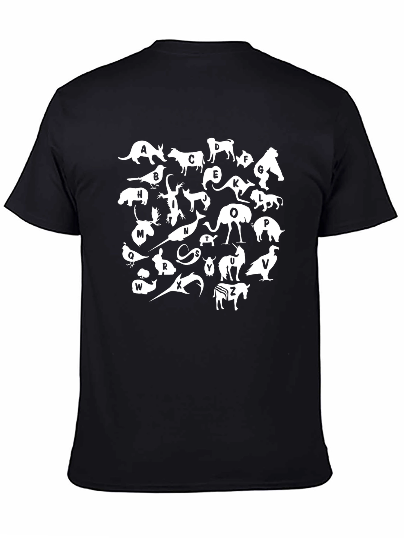 Animal Alphabet Graphic Print T-Shirt