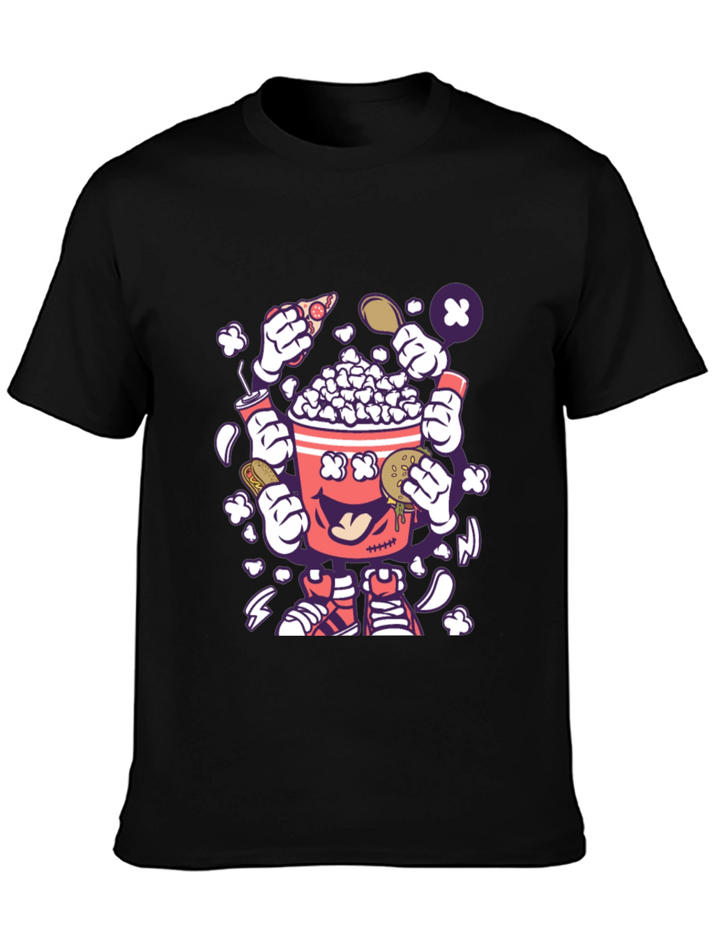 Popcorn Snack Cartoon T-Shirt