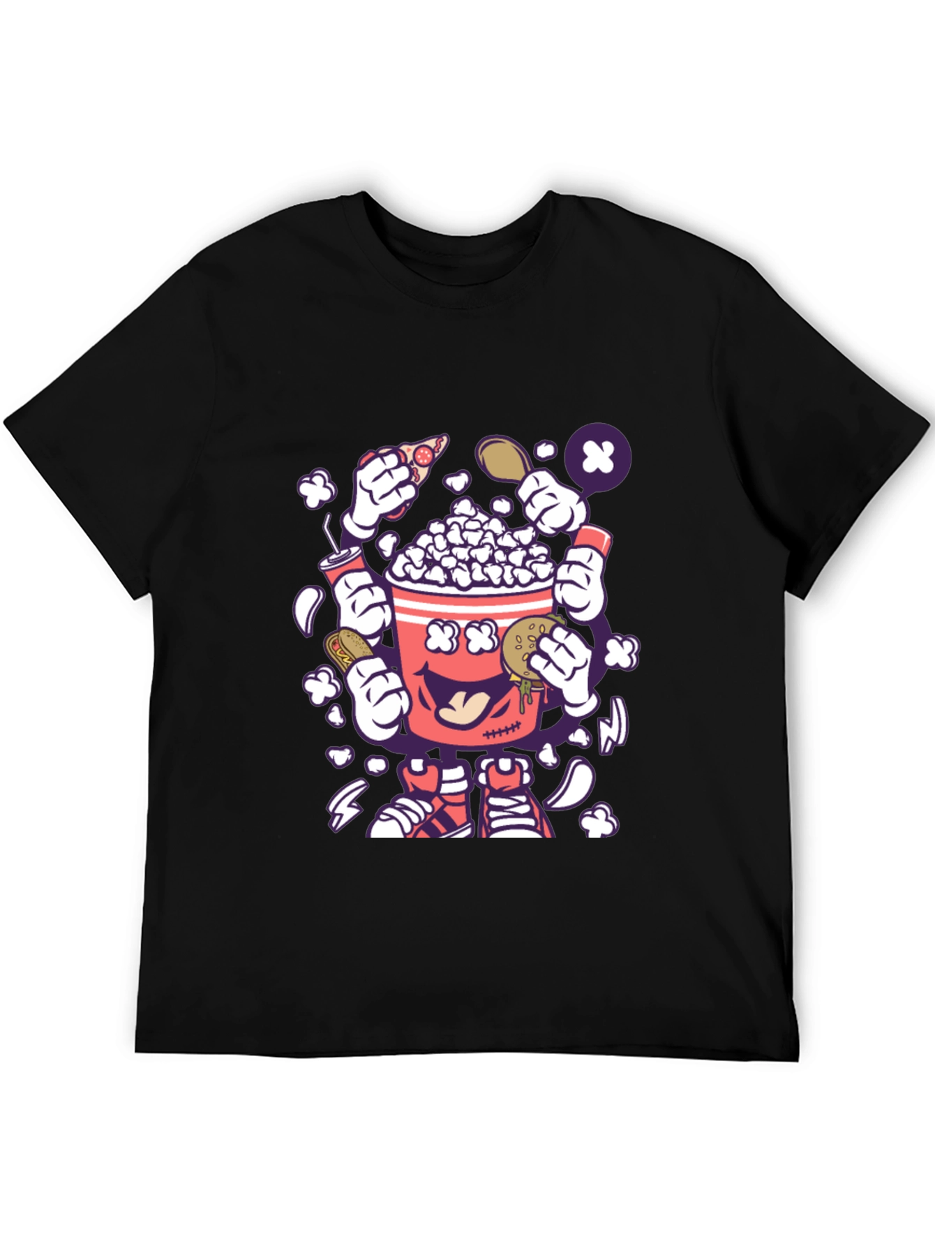 Popcorn Snack Cartoon T-Shirt