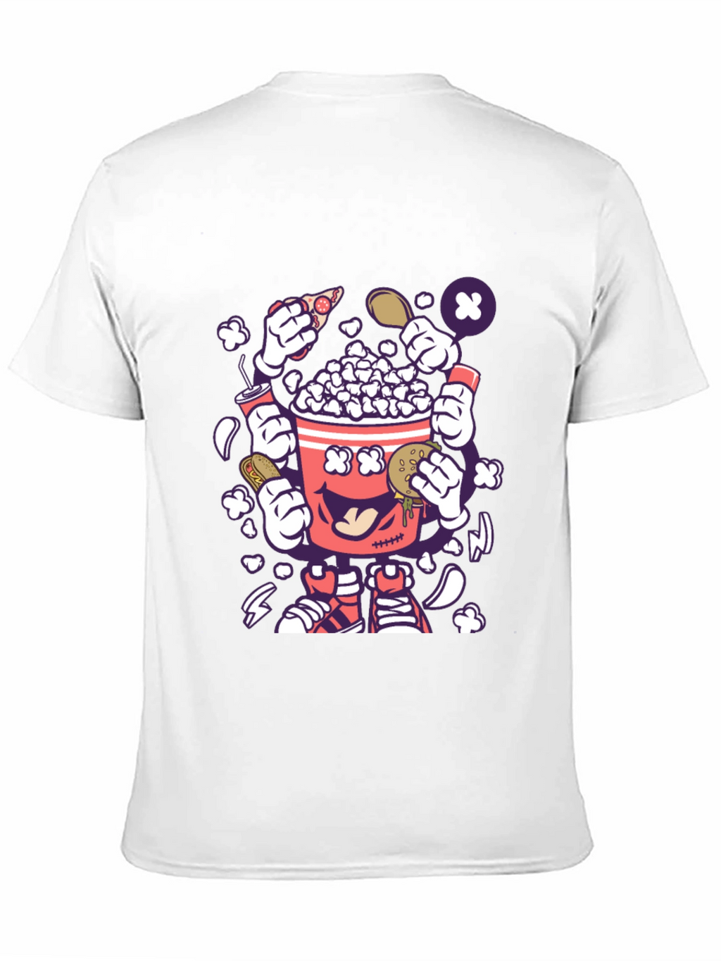 Popcorn Snack Cartoon T-Shirt