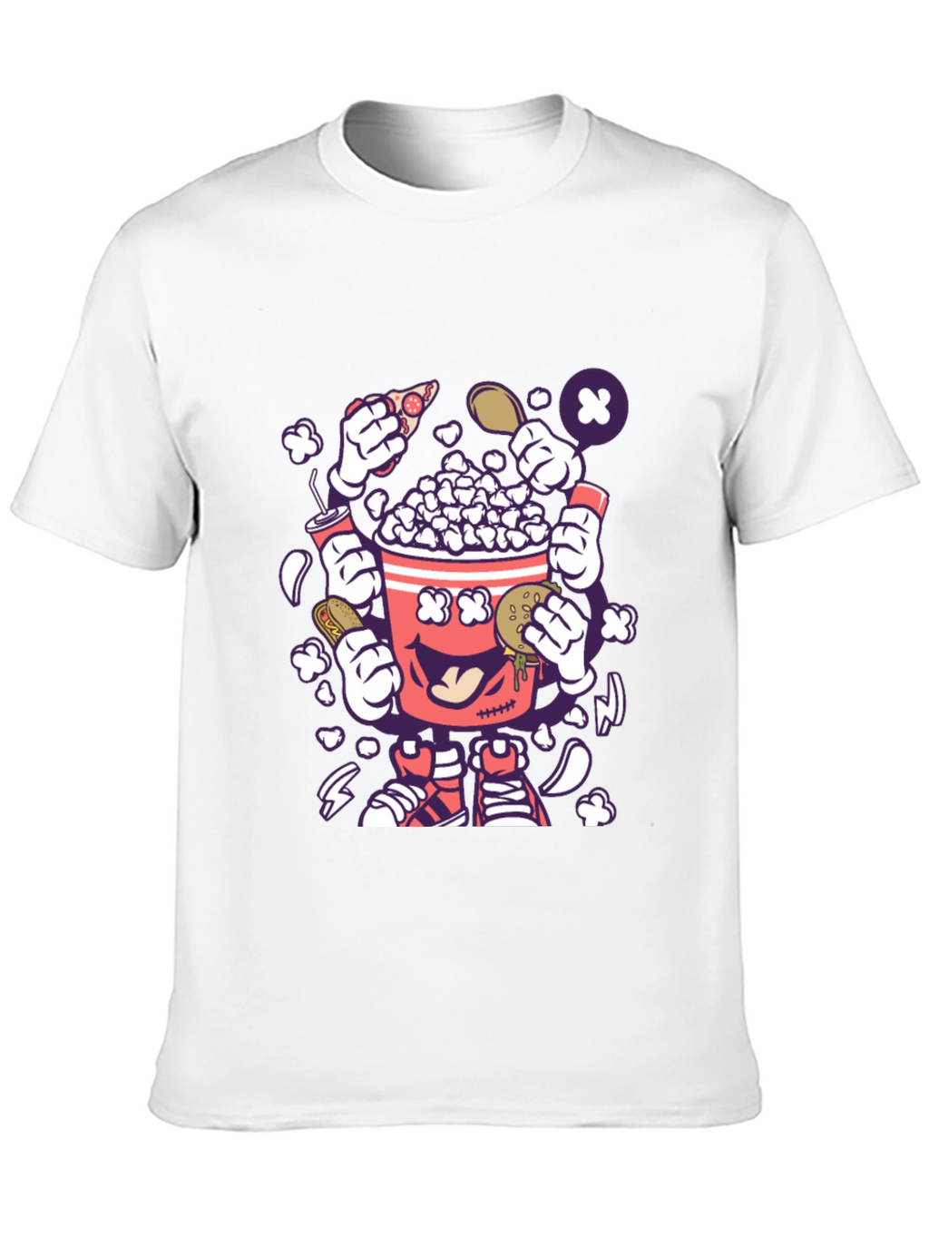 Popcorn Snack Cartoon T-Shirt