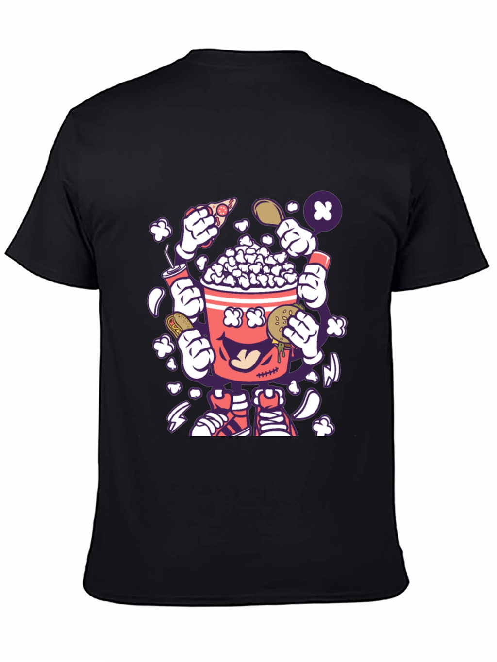 Popcorn Snack Cartoon T-Shirt