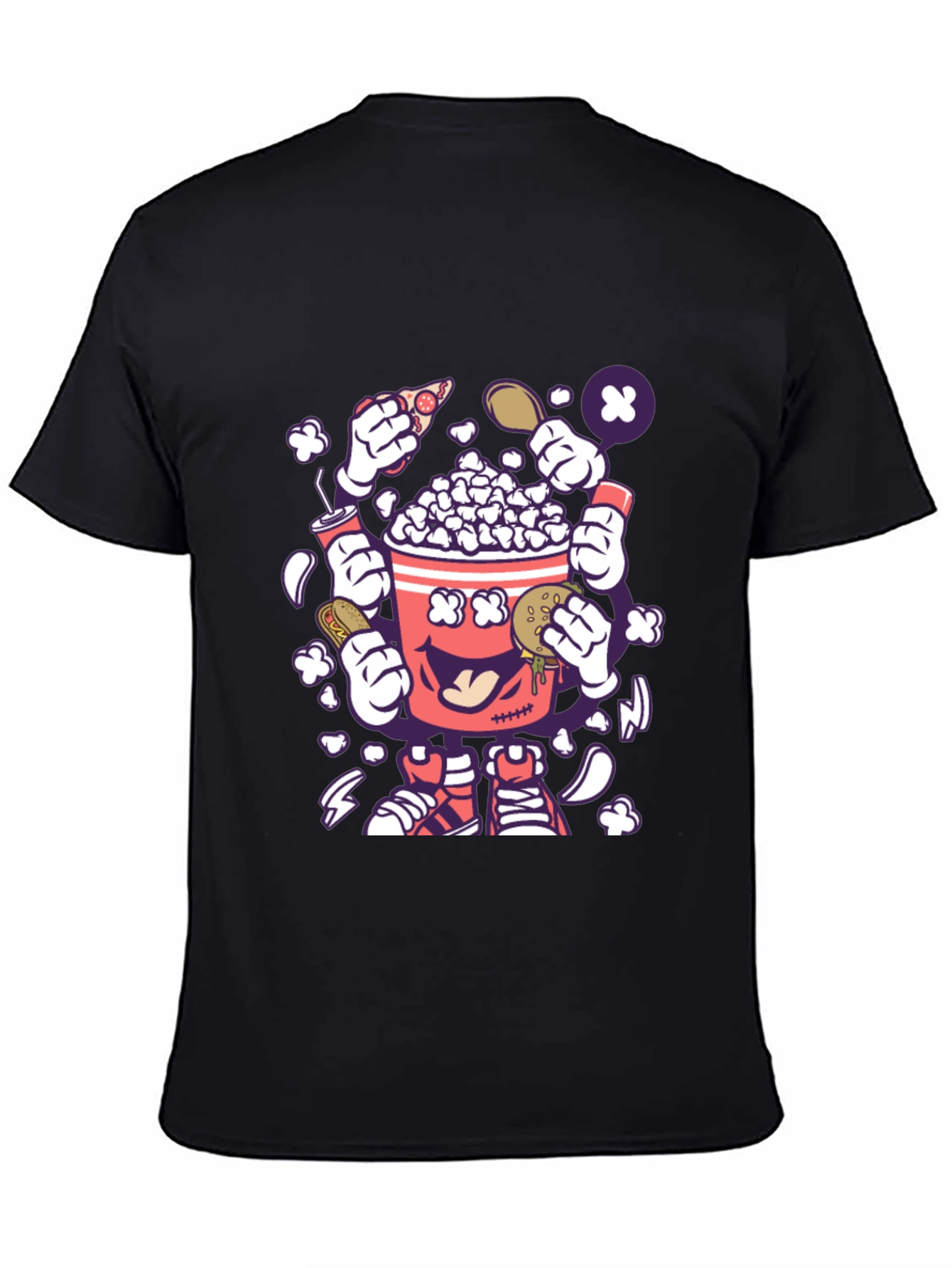 Popcorn Snack Cartoon T-Shirt