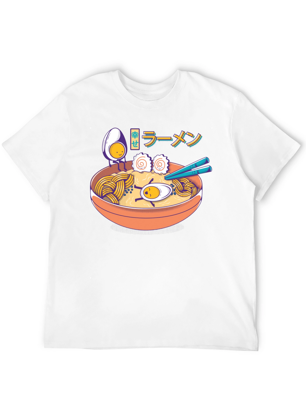 Ramen Lover T-Shirt - Cartoon Noodle Bowl Graphic Tee