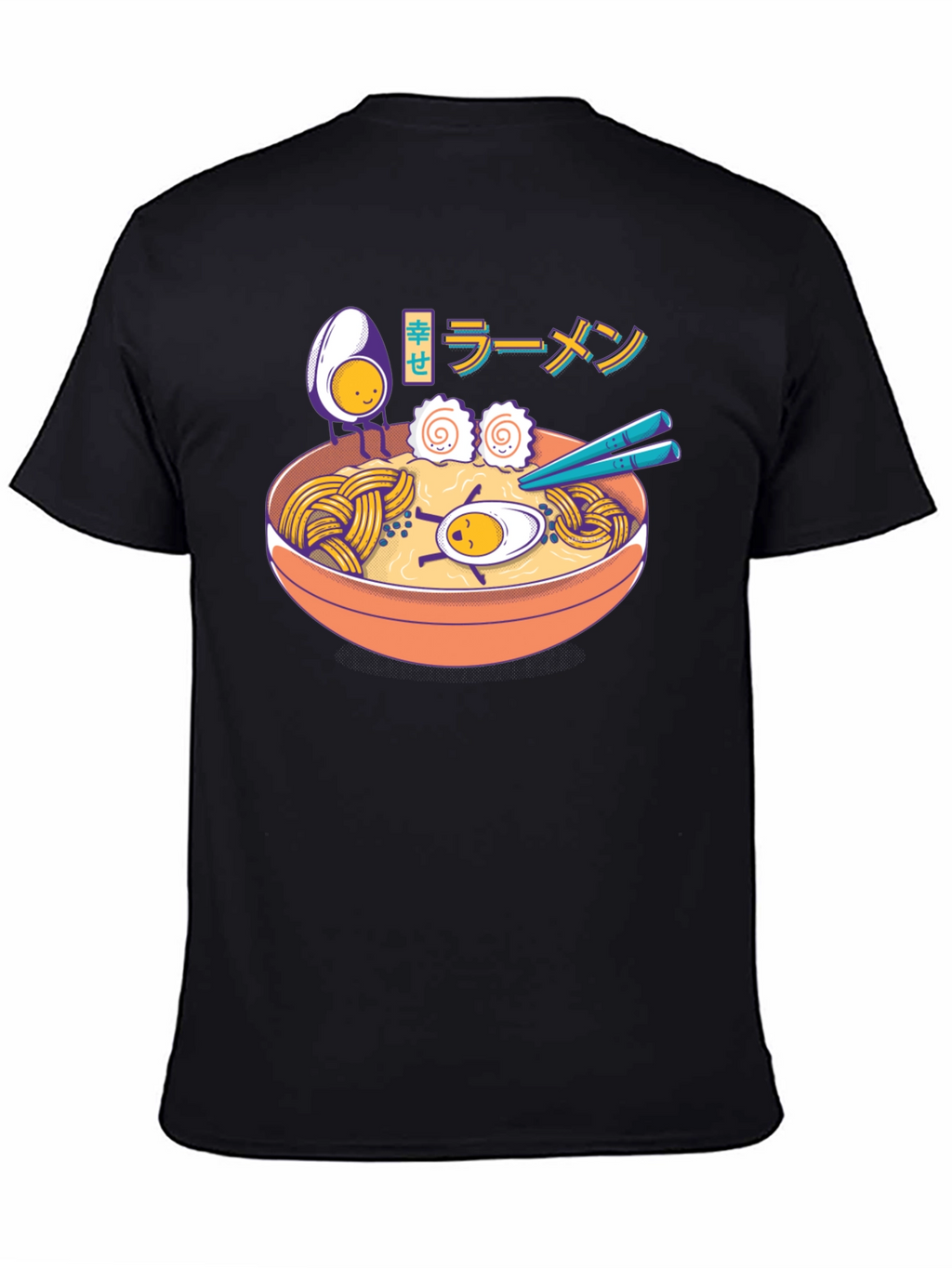 Ramen Lover T-Shirt - Cartoon Noodle Bowl Graphic Tee