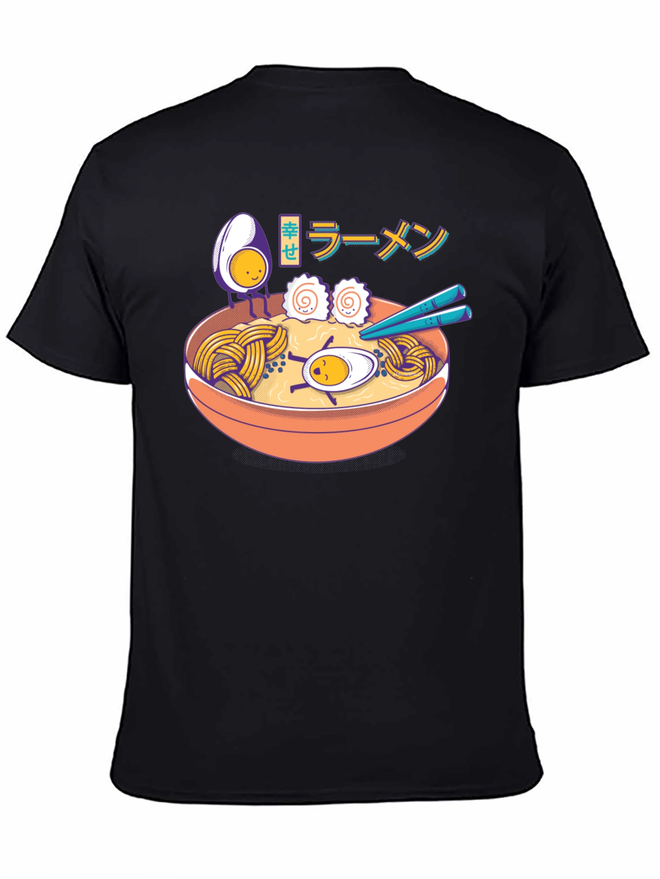 Ramen Lover T-Shirt - Cartoon Noodle Bowl Graphic Tee