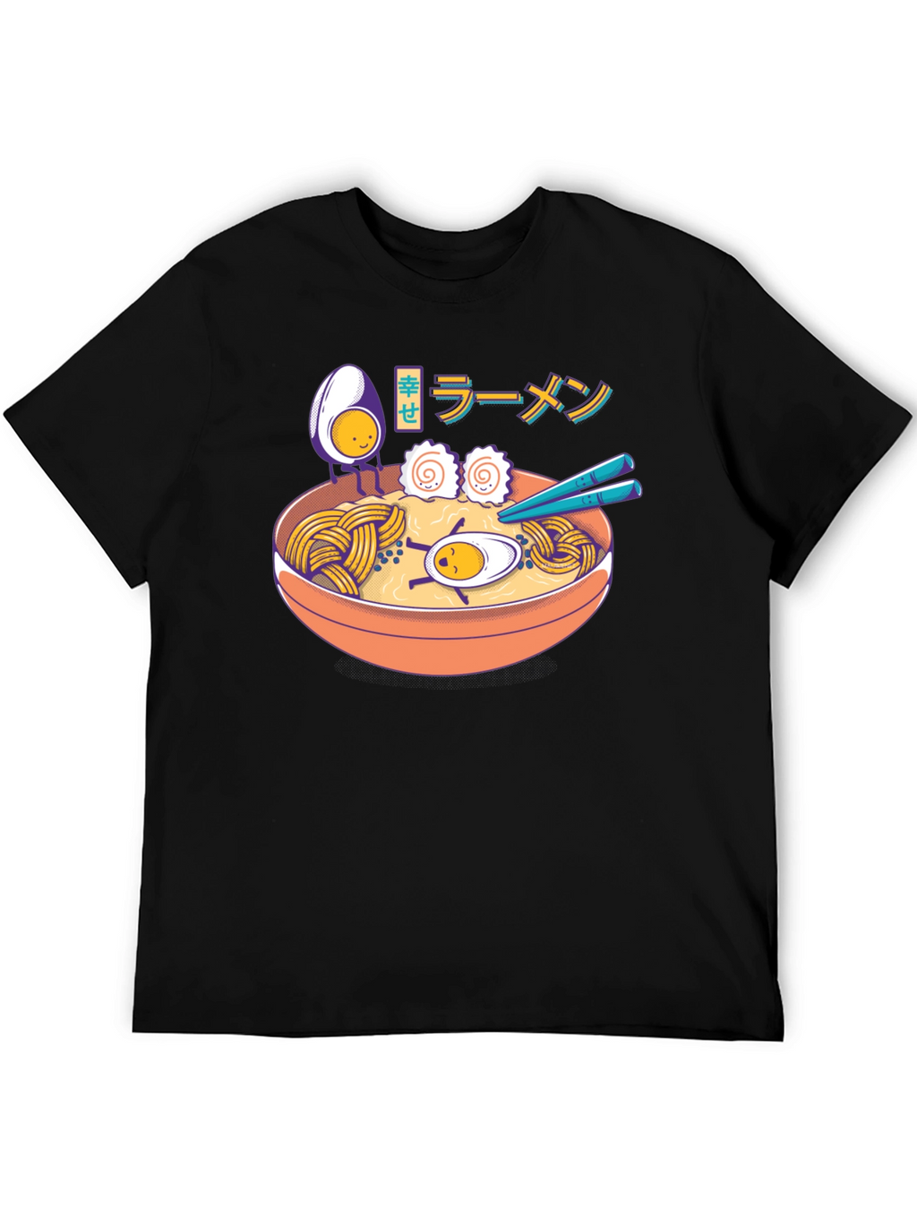 Ramen Lover T-Shirt - Cartoon Noodle Bowl Graphic Tee