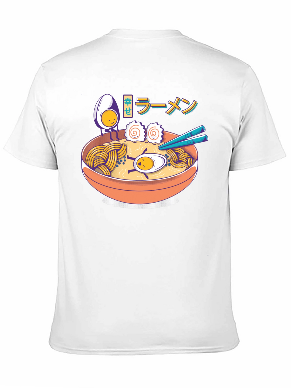 Ramen Lover T-Shirt - Cartoon Noodle Bowl Graphic Tee