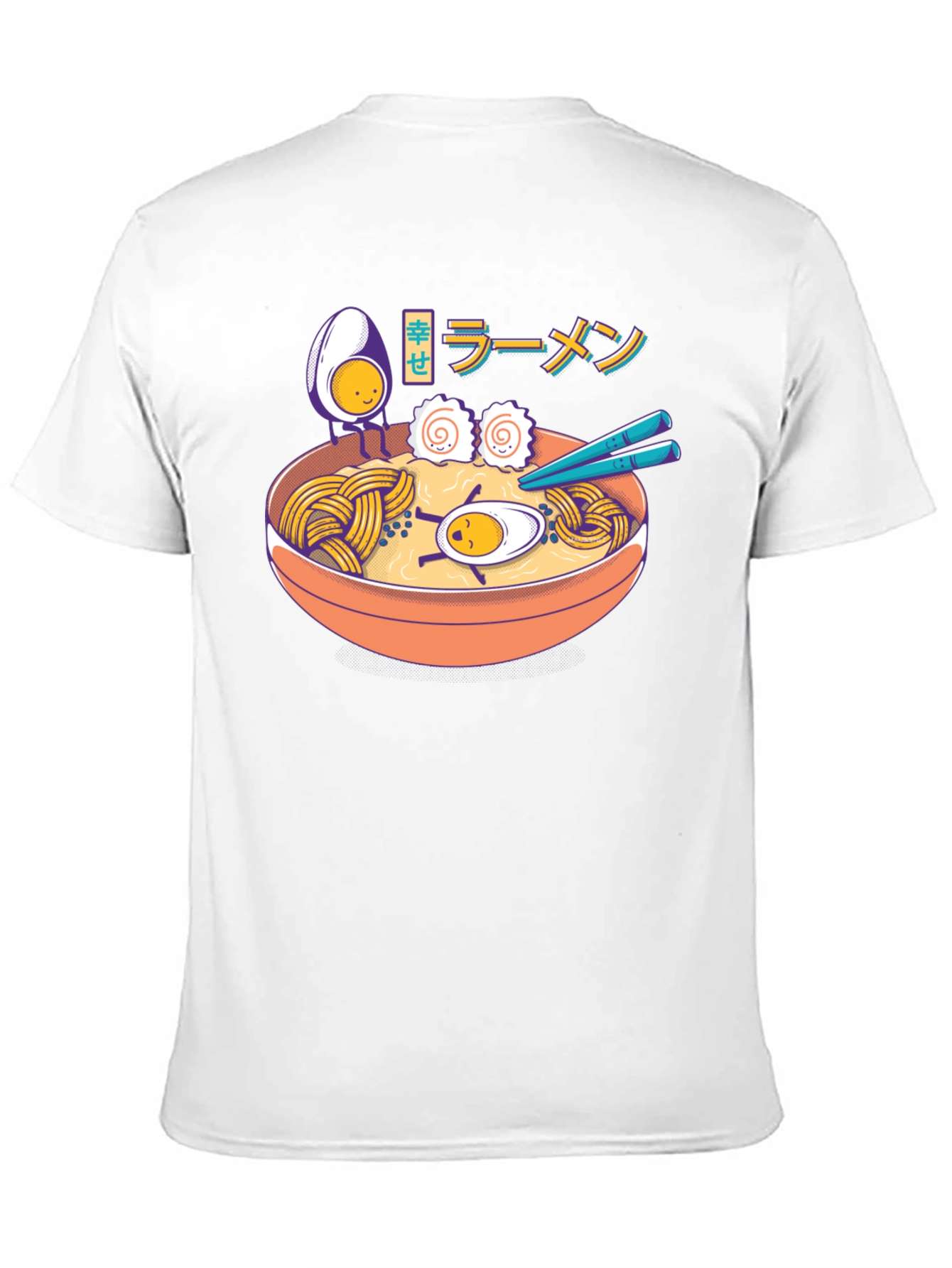 Ramen Lover T-Shirt - Cartoon Noodle Bowl Graphic Tee