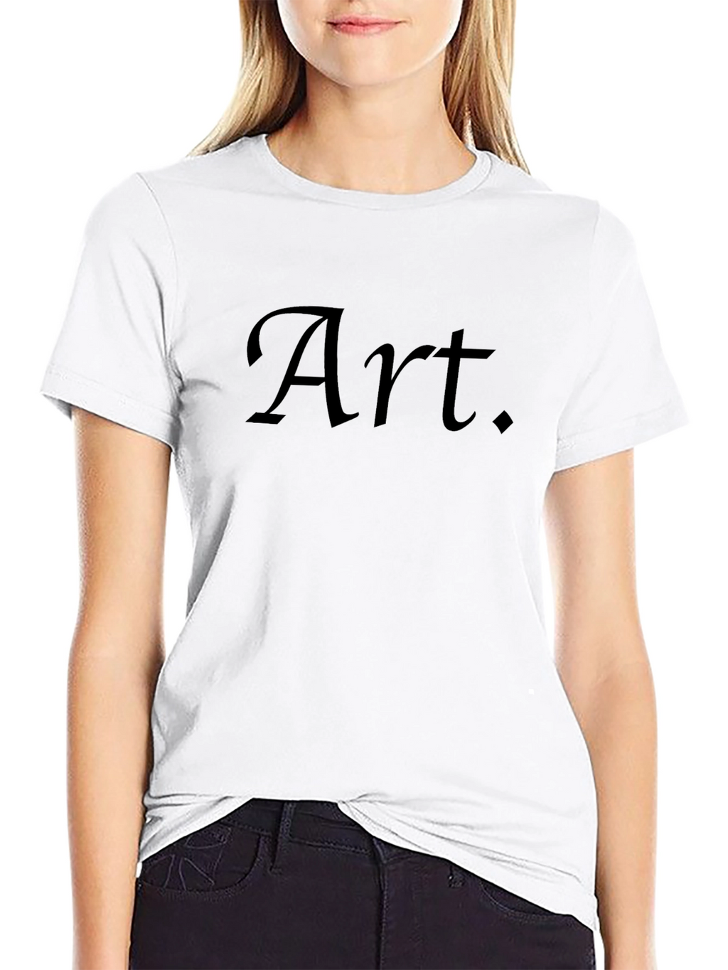 Stylish Art. Black Graphic Tee