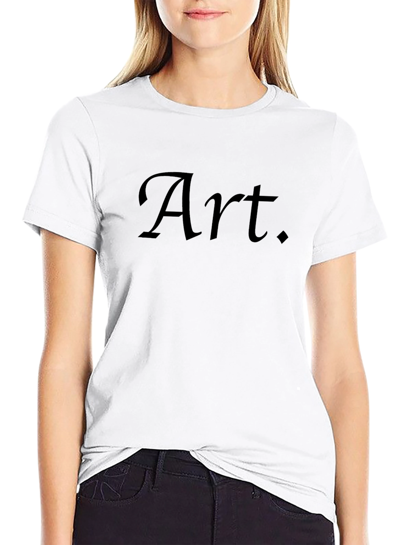 Stylish Art. Black Graphic Tee