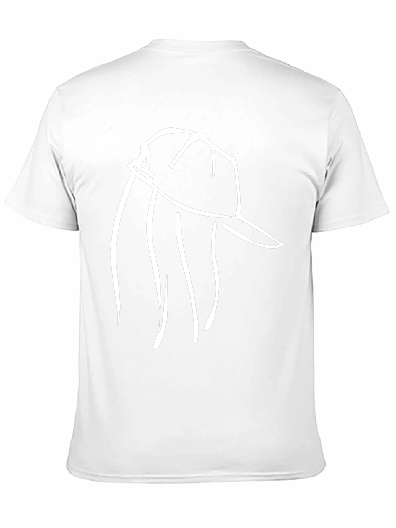 Minimalist Hat Line Art Black T-Shirt