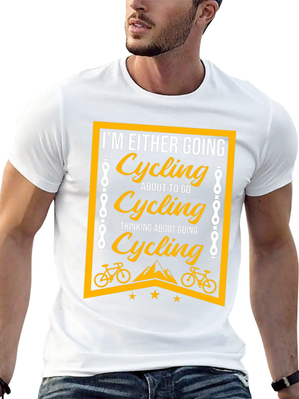 Cycling Enthusiast Graphic Tee - Black