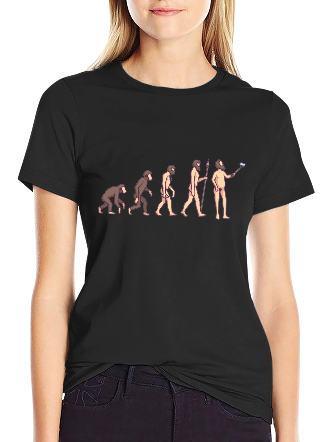 Evolution Selfie T-Shirt - Funny Science Tee