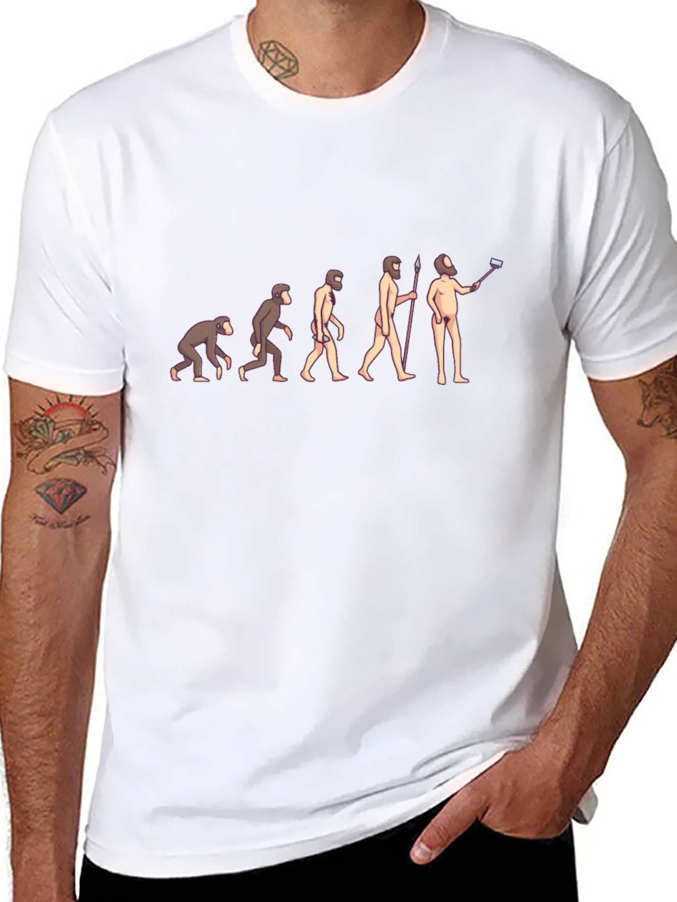 Evolution Selfie T-Shirt - Funny Science Tee