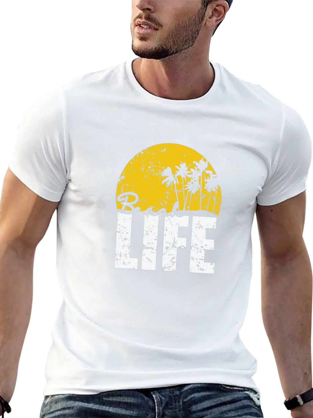 Beach Life T-Shirt - Tropical Palm Tree Graphic Tee