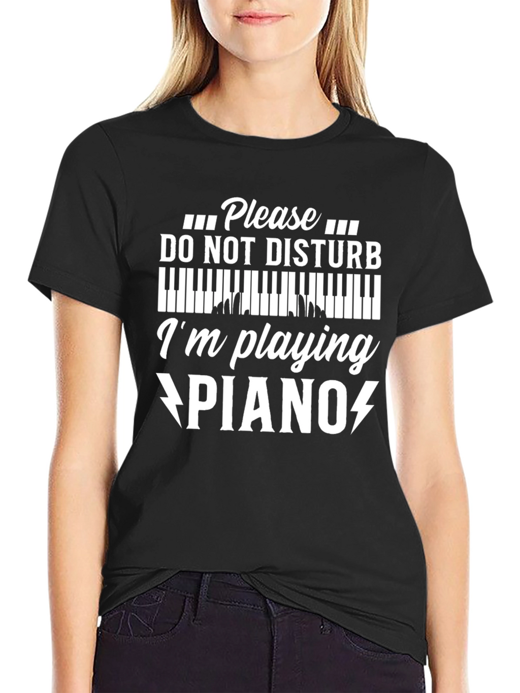 Please Do Not Disturb Piano T-Shirt Musician Gift