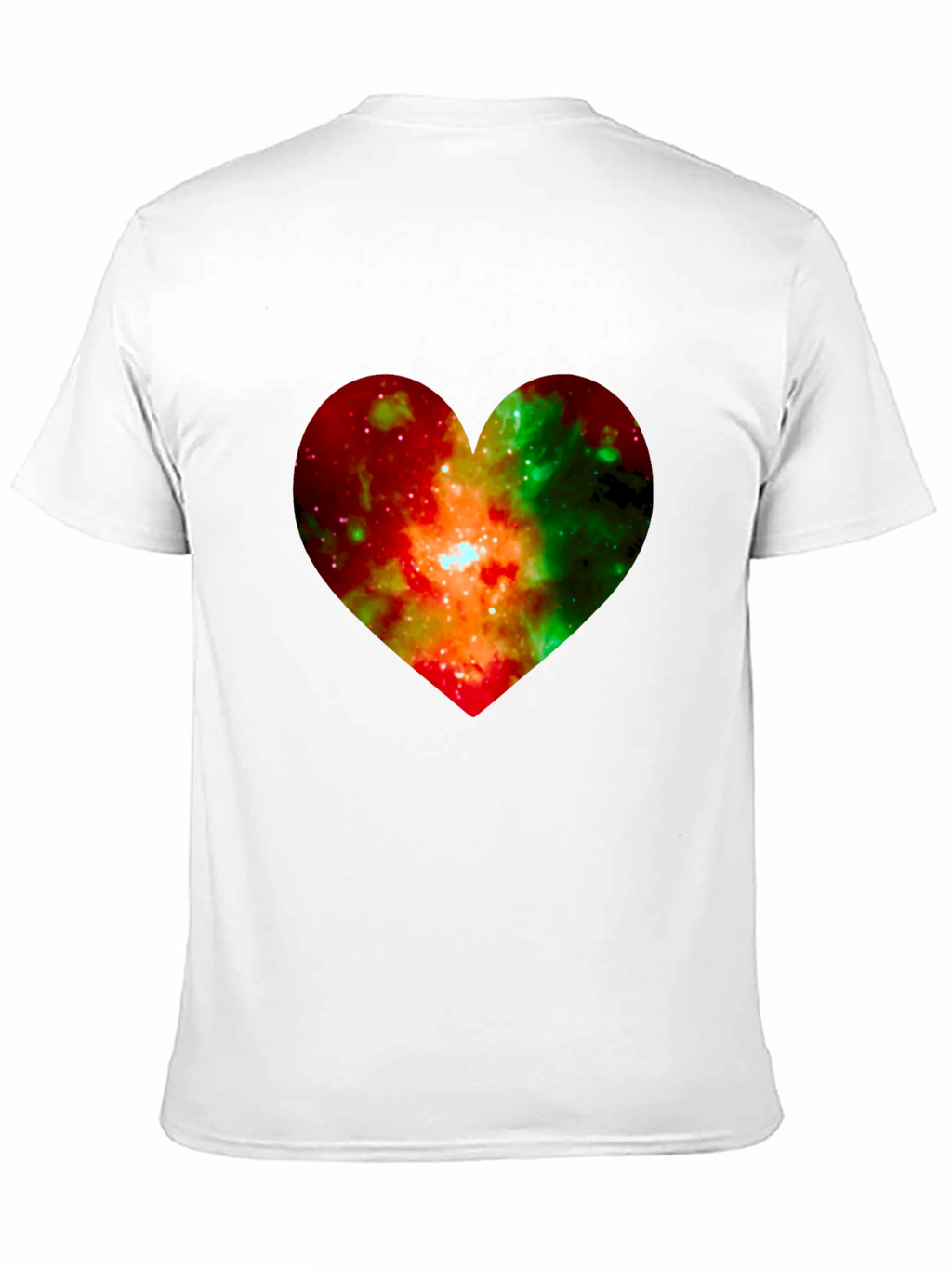 Galaxy Heart Graphic Black T-Shirt