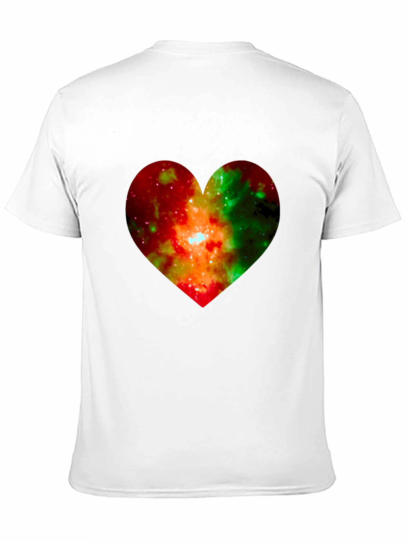 Galaxy Heart Graphic Black T-Shirt