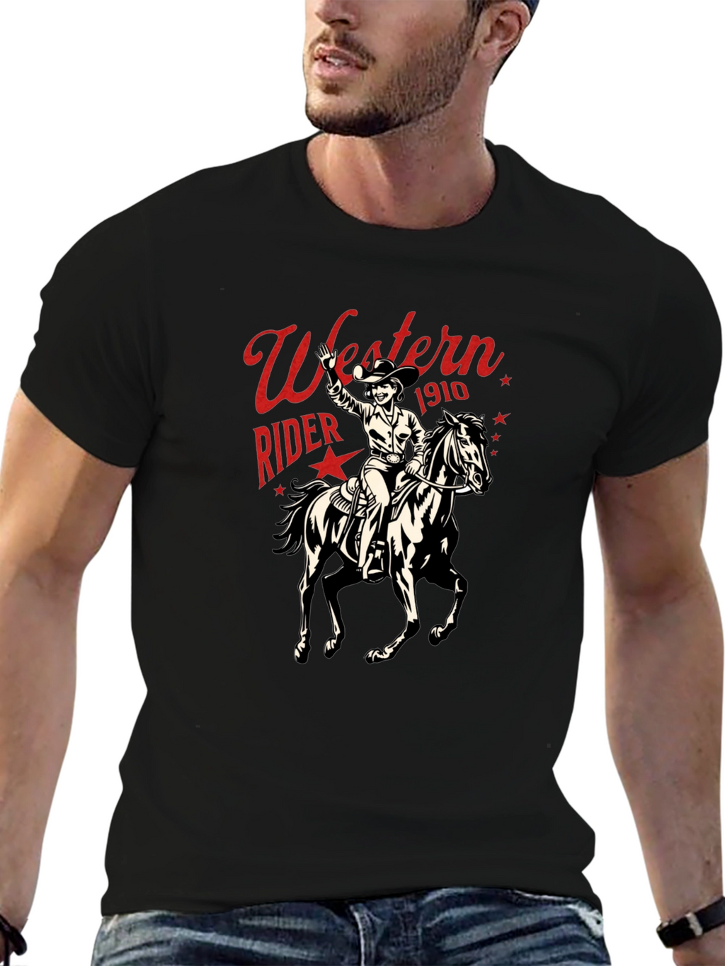 Western Rider 1910 Graphic T-Shirt