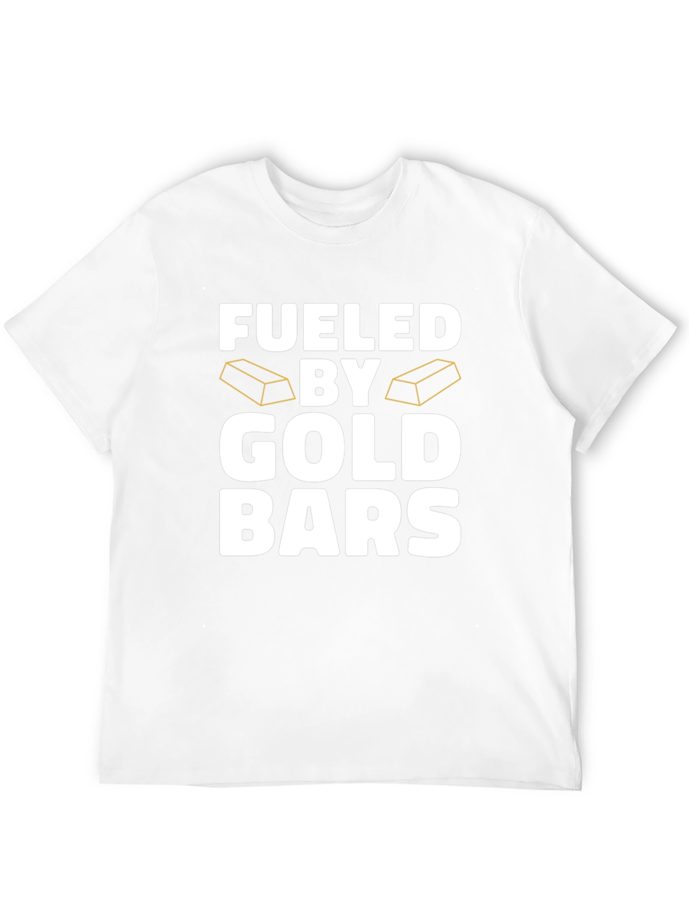 Fueled By Gold Bars Black T-Shirt