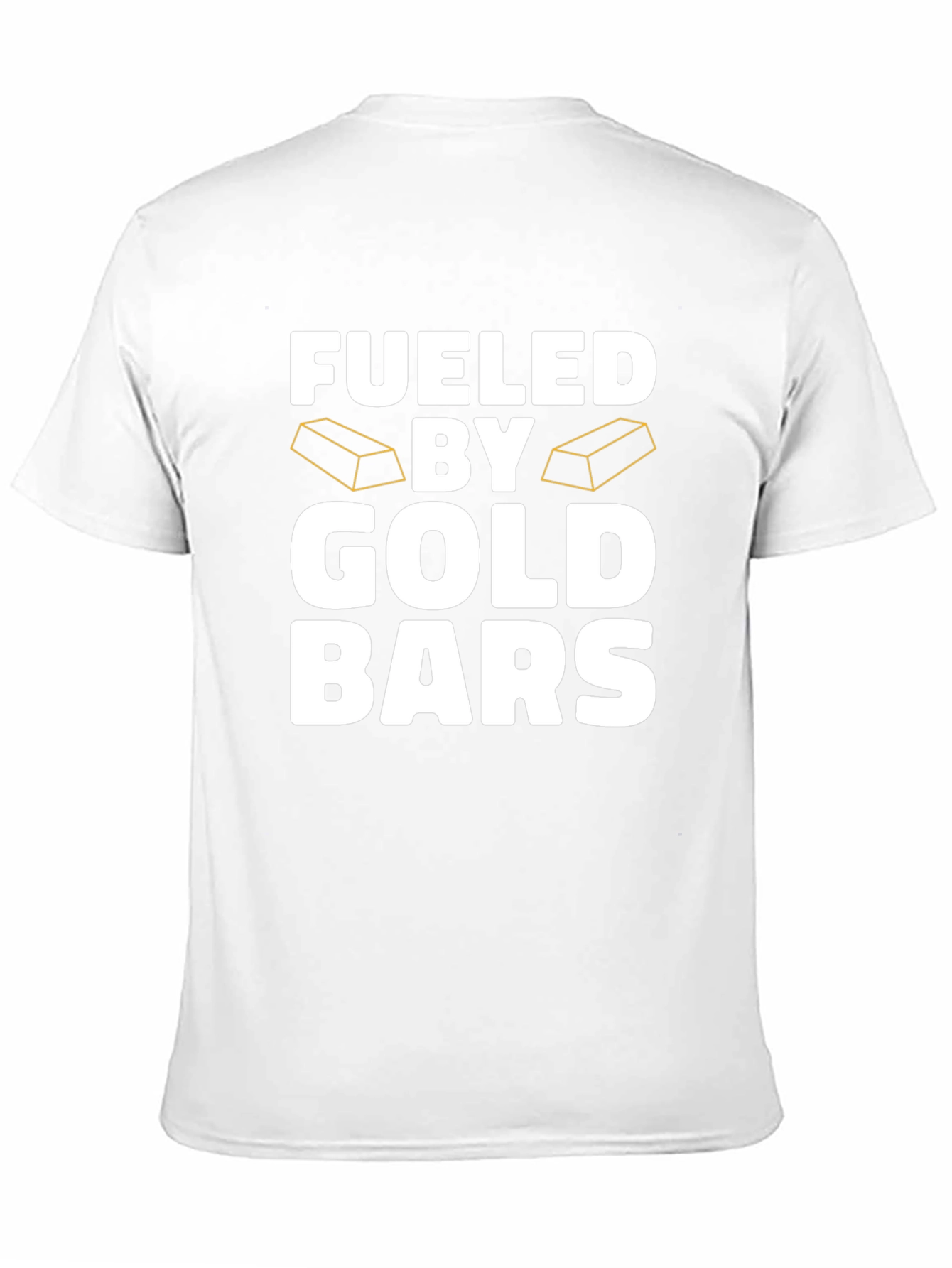 Fueled By Gold Bars Black T-Shirt