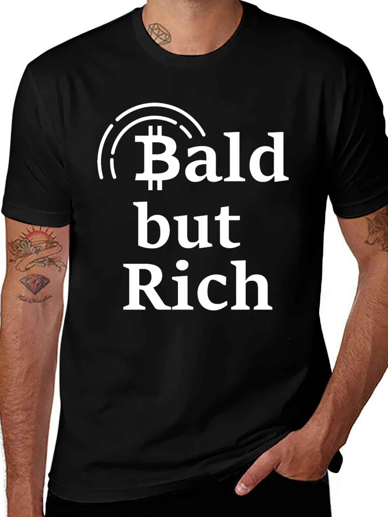 Bald but Rich Bitcoin T-Shirt