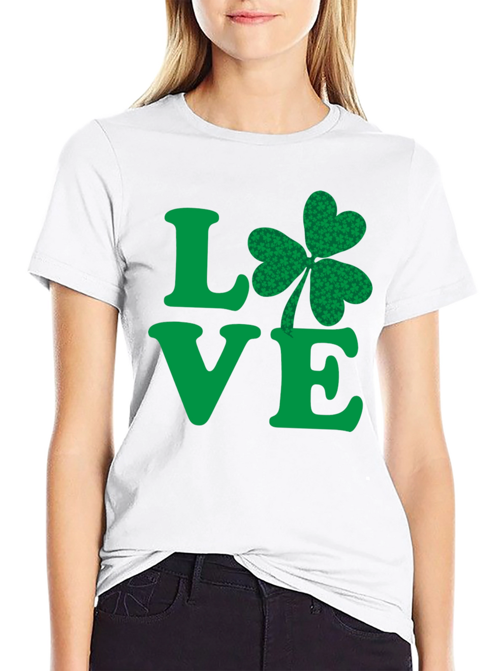 St Patricks Day Love Shamrock Mens T-Shirt