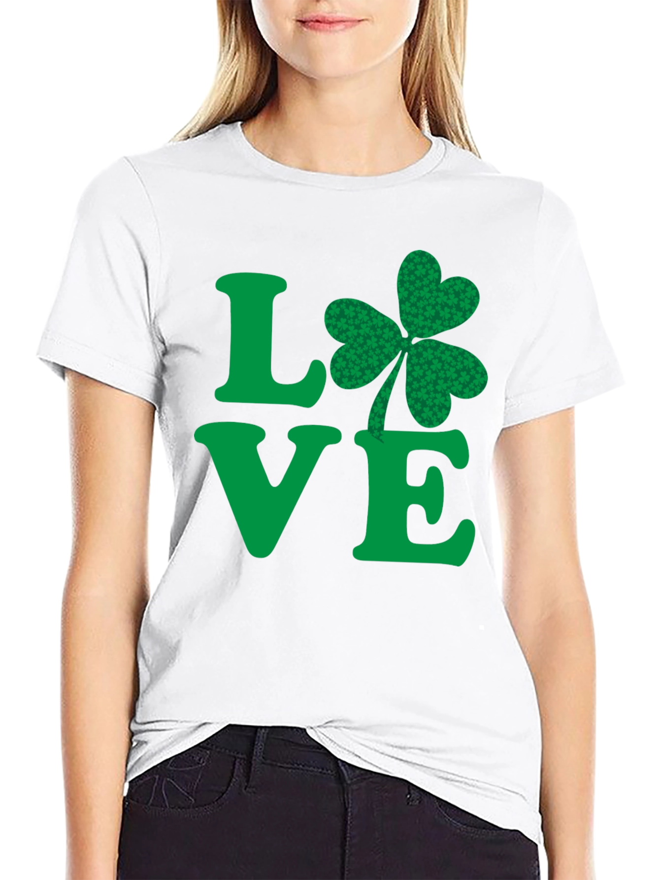 St Patricks Day Love Shamrock Mens T-Shirt