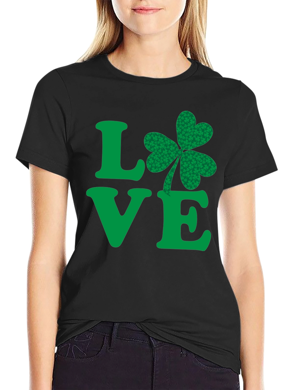St Patricks Day Love Shamrock Mens T-Shirt