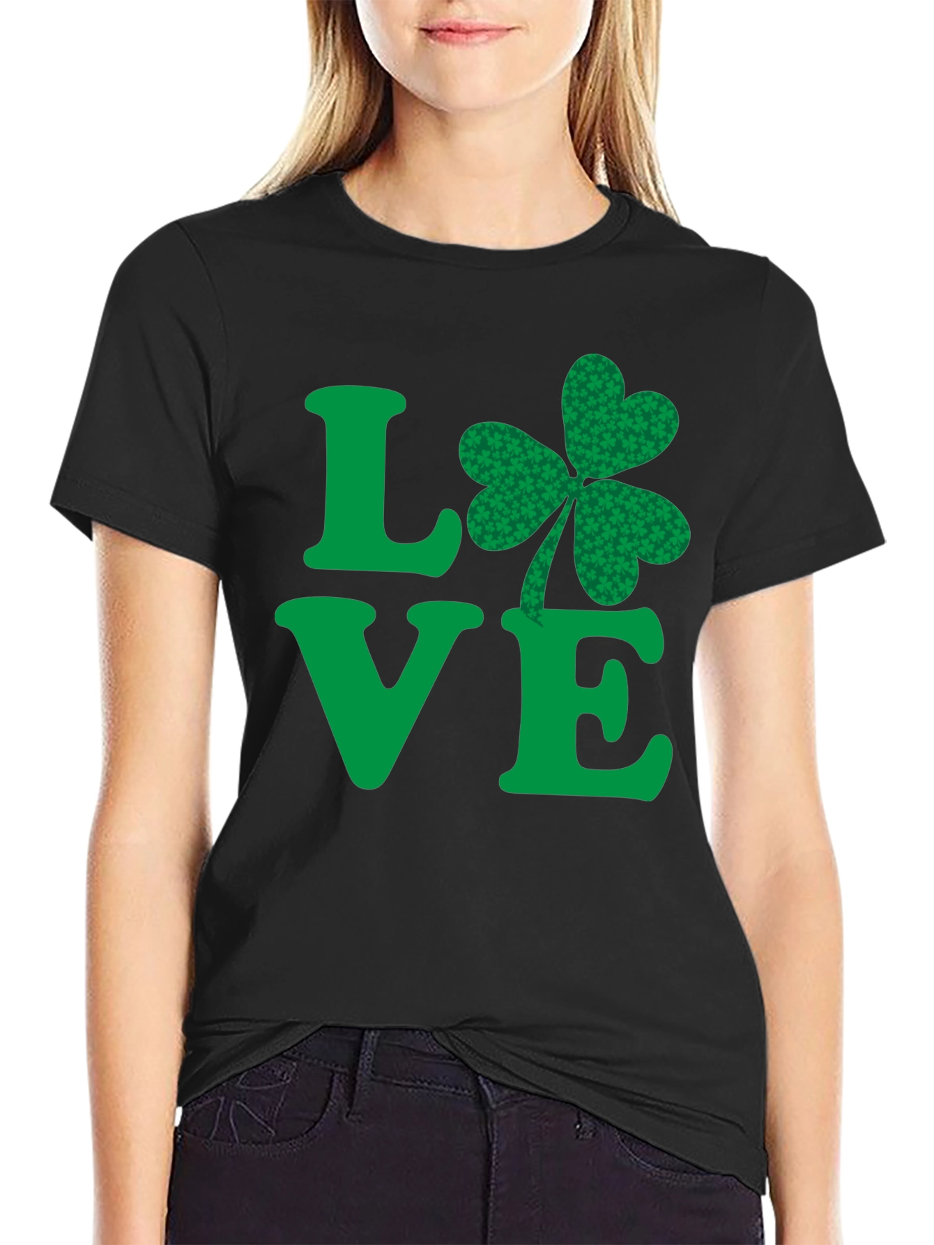 St Patricks Day Love Shamrock Mens T-Shirt