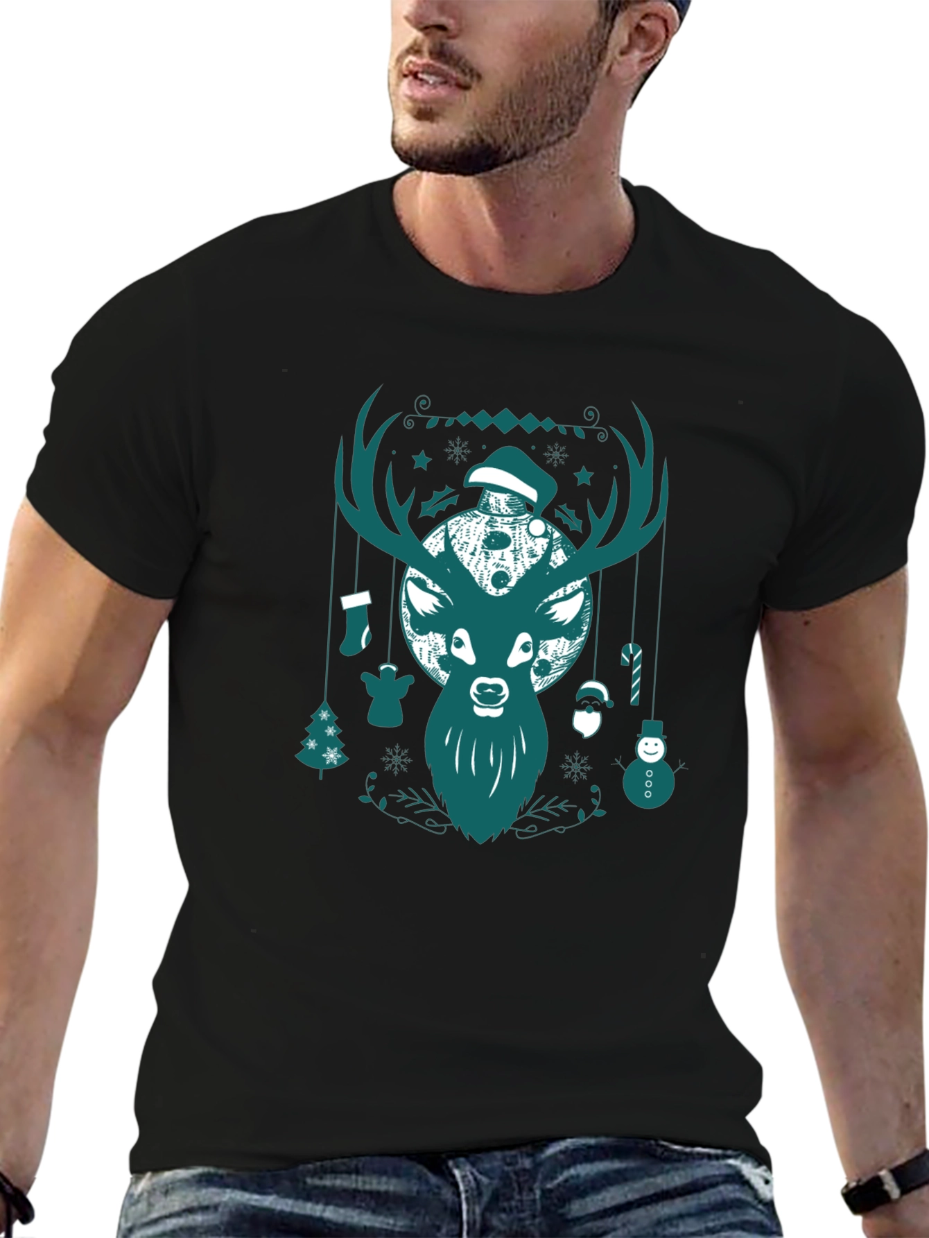 Christmas Deer Graphic Tee