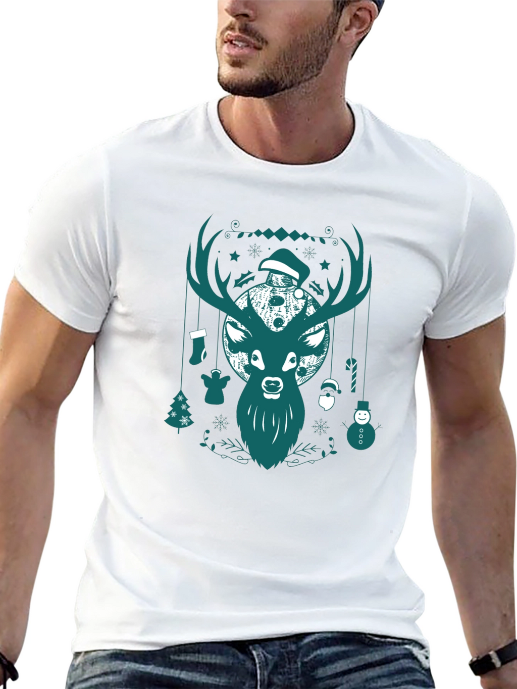 Christmas Deer Graphic Tee
