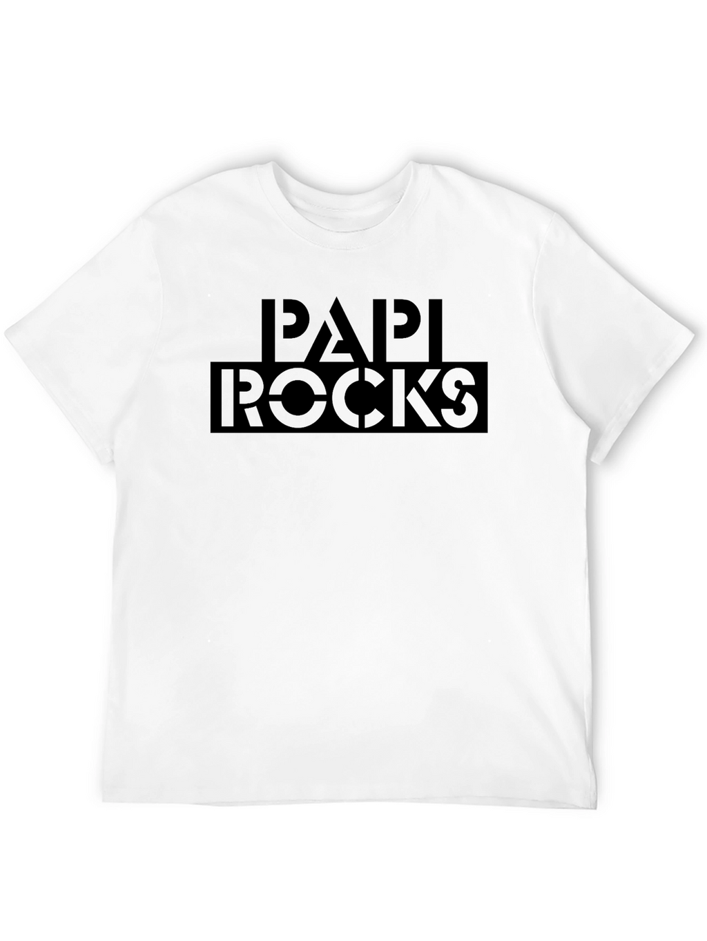 Papi Rocks Black Graphic Print T-Shirt