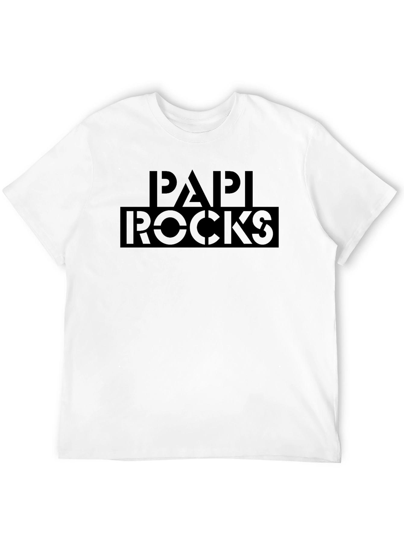 Papi Rocks Black Graphic Print T-Shirt